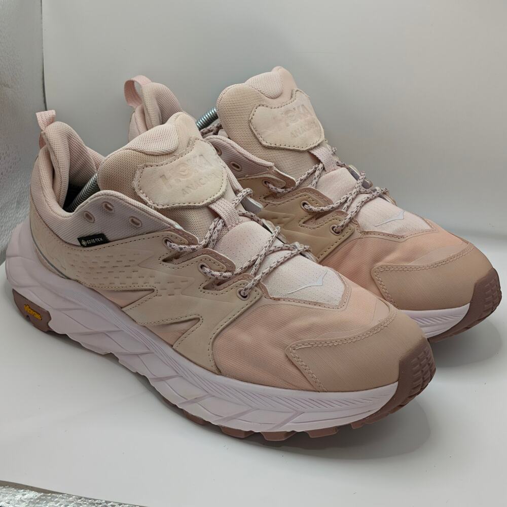 Hoka One One U Anacapa Low GTX Peach Whip Wistful Mauve Womens 12 Mens 10.5